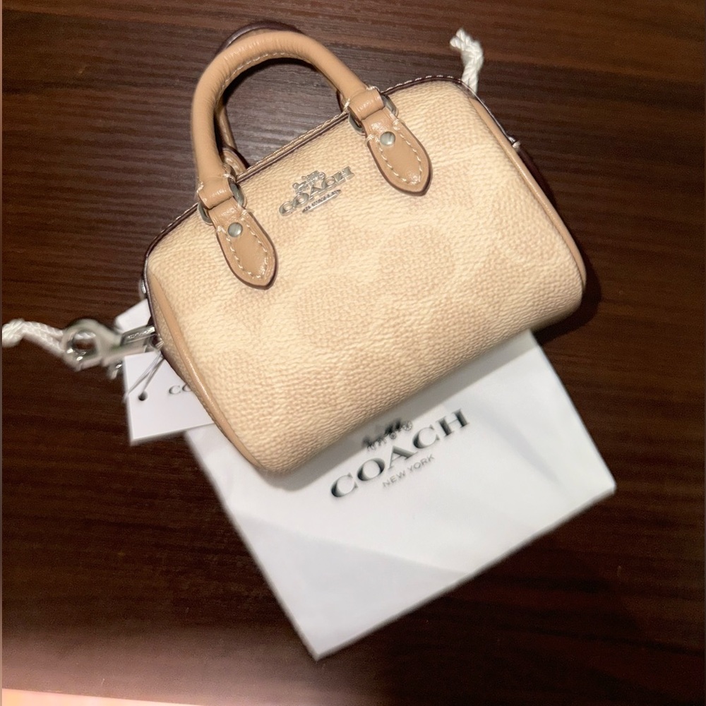 Coach Mini Rowan Bag Charm -NWT - Picture 2 of 9